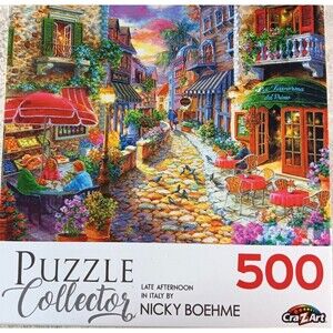 NEW Late Afternoon in Italy by Nicky Boehme 500 Piece Puzzle by Cra-Z-Art